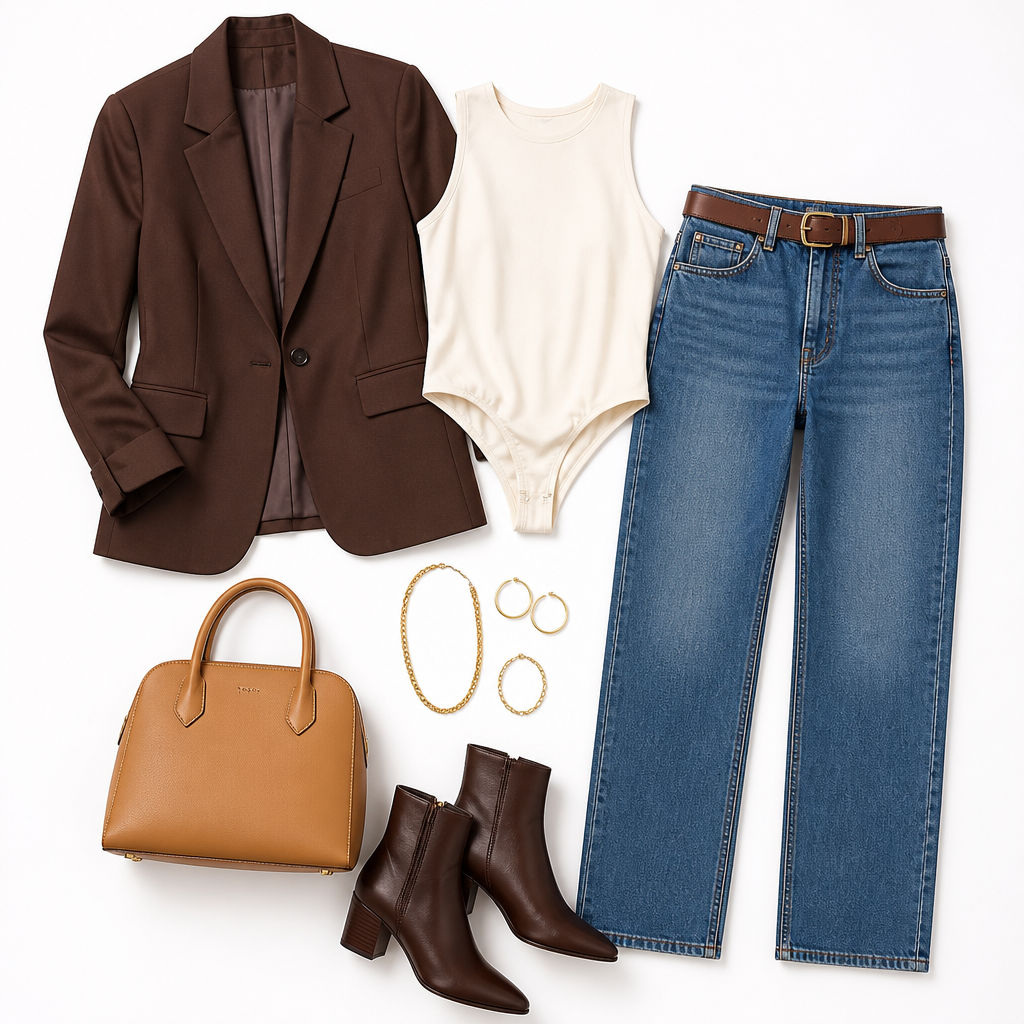 Actual SASS date-night outfit created from a personalized CASS capsule